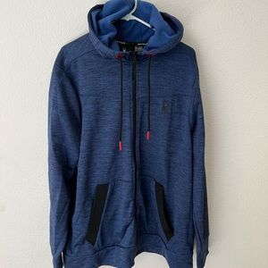 Xxl large blue/black zip sweatshirt
